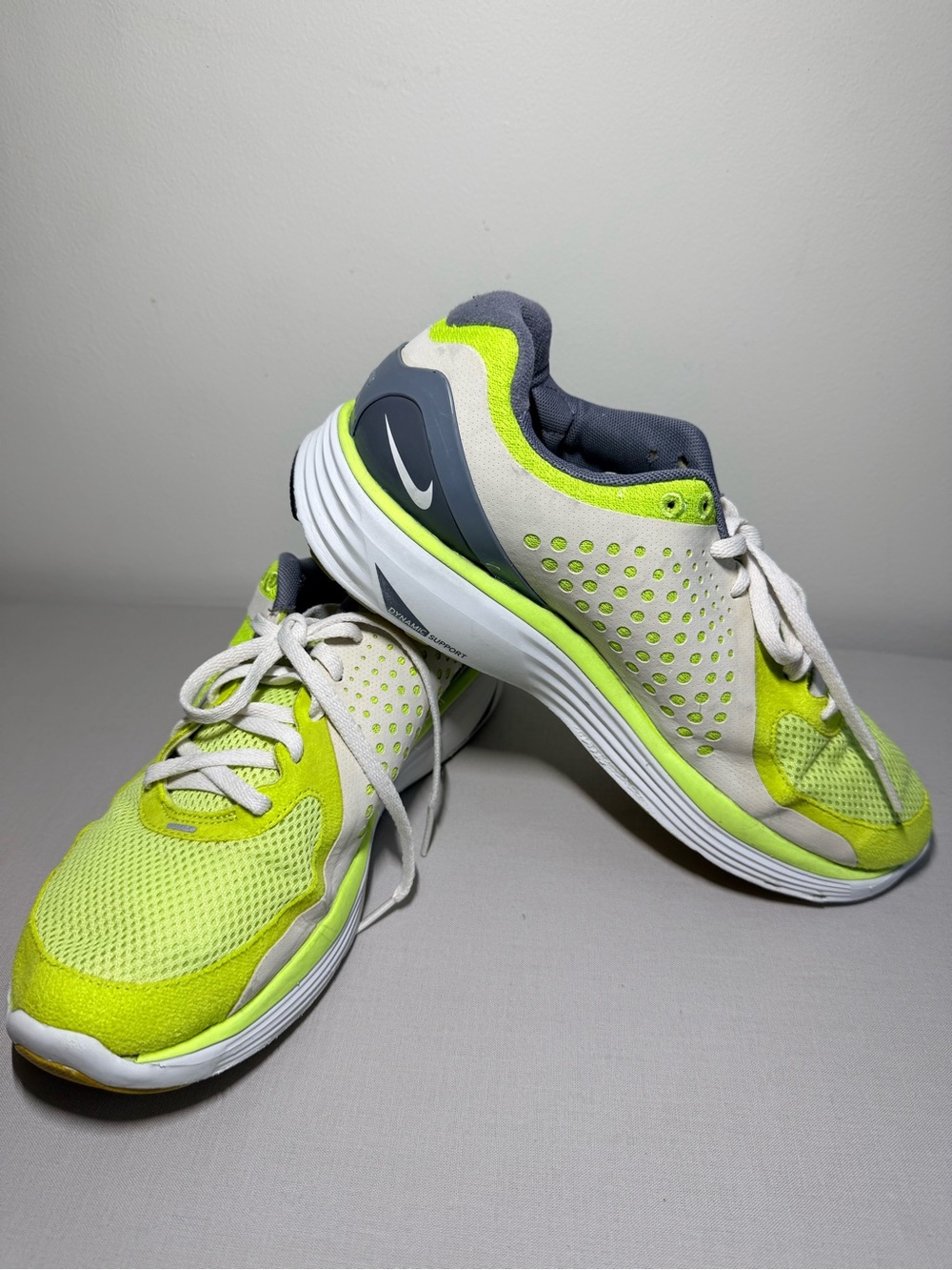 Nike Lunarswift Women Yellow/Gray/White Running Sneakers ,size 9